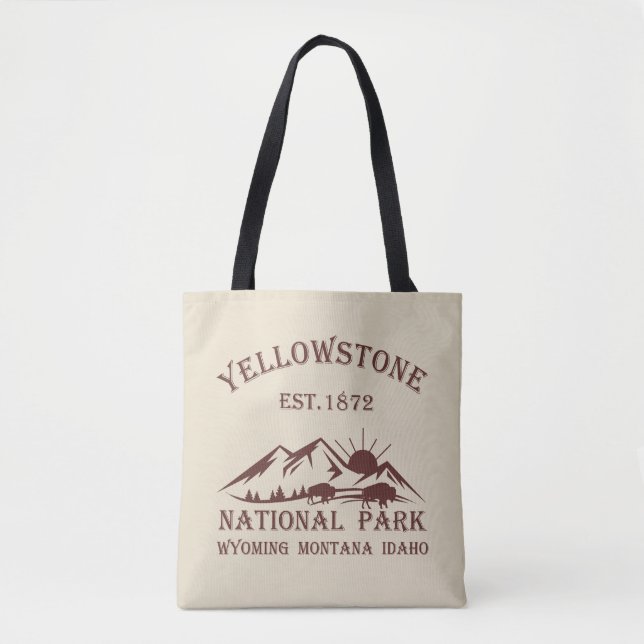 Tote Bag Parc national de Yellowstone (Devant)