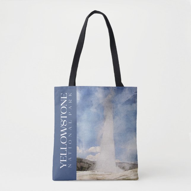 Tote Bag Parc national de Yellowstone Fourre-tout, Vieux sa (Devant)
