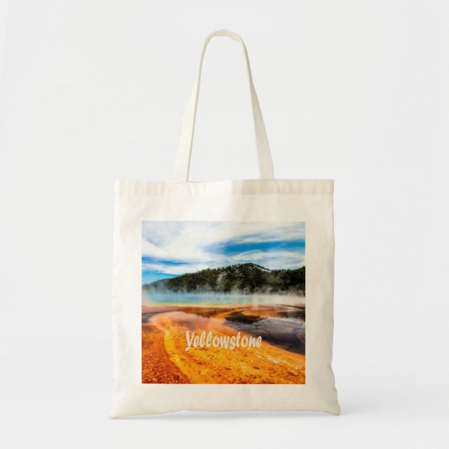 Tote Bag Parc national de Yellowstone Montagnes Nature Anim (Devant)