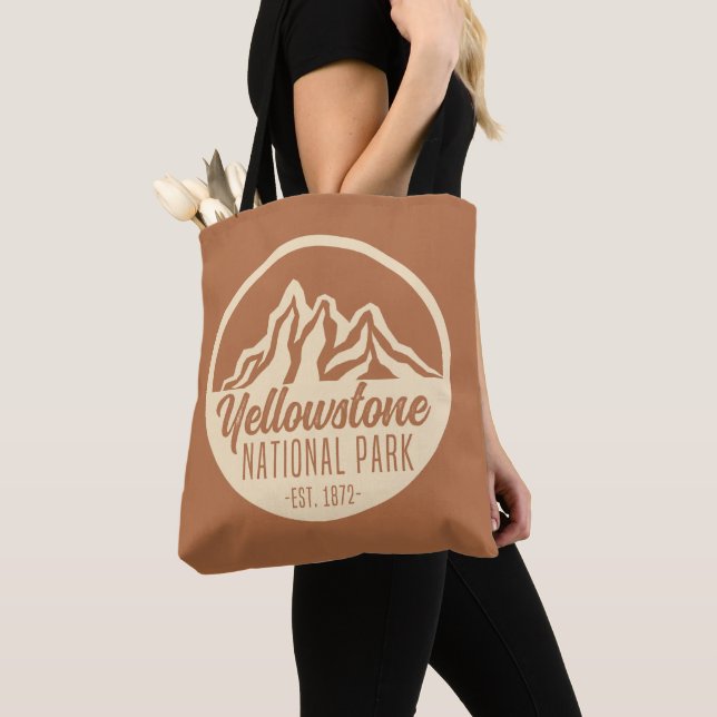 Tote Bag Parc national de Yellowstone Randonnée Camping (De près)