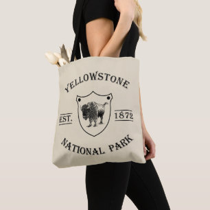 Tote Bag Parc national de Yellowstone vintage