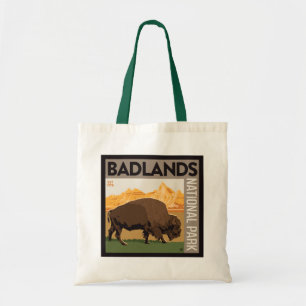 Tote Bag Parc national des Badlands Buffalo