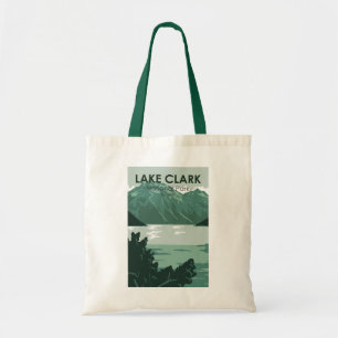 Tote Bag Parc national du lac Clark Alaska Vintage