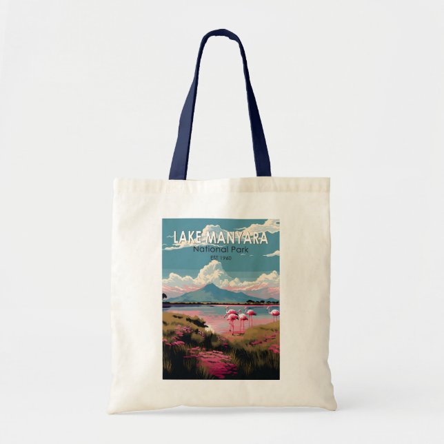 Tote Bag Parc national du lac Manyara Tanzanie Voyage Vinta (Devant)