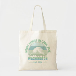 Tote Bag Parc national du Mont Rainier Washington USA Retro