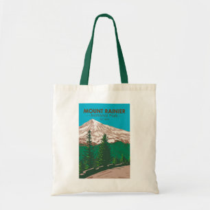 Tote Bag Parc national du Mont Rainier Washington Vintage