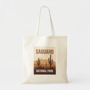 Tote Bag Parc national du Saguaro Art de voyage minimal