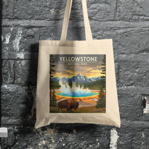 Tote Bag Parc national vintage Yellowstone