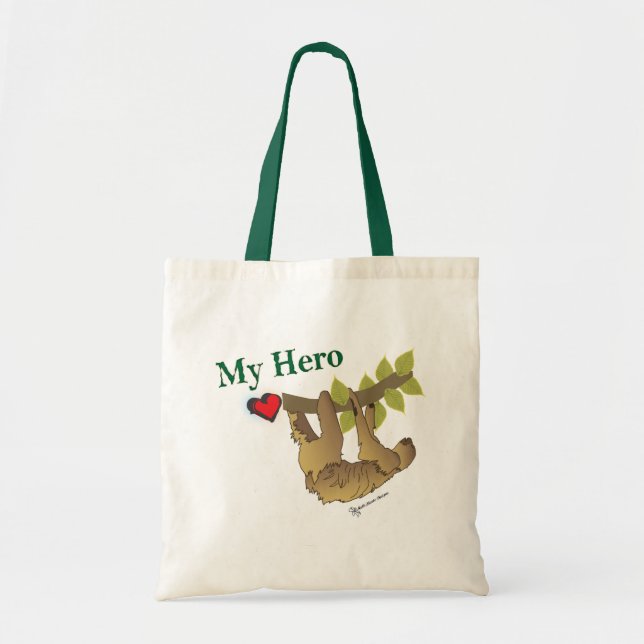 Tote Bag paresse mon héros (Devant)