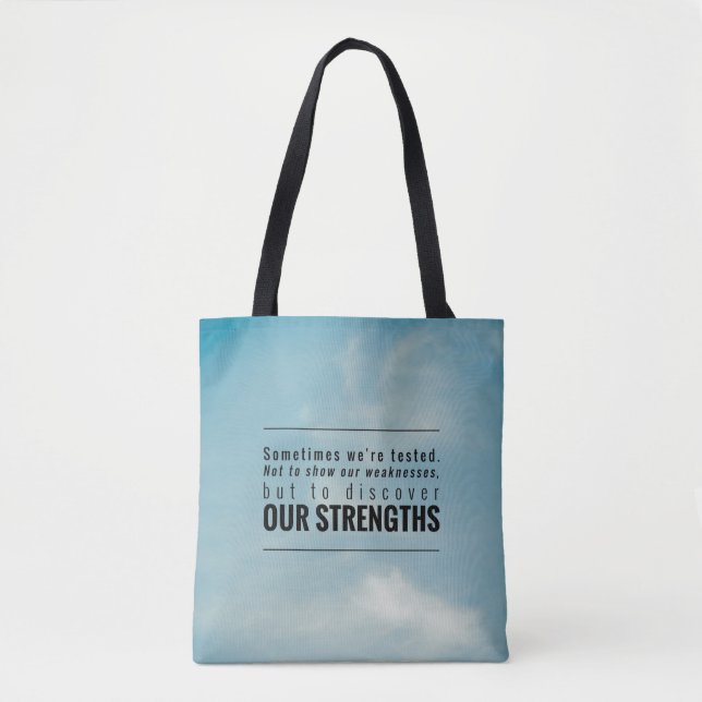 Tote Bag Parfois nous sommes examinés (Devant)