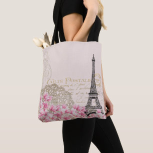 Tote Bag Paris Eiffelturm France, éphémère vintage français