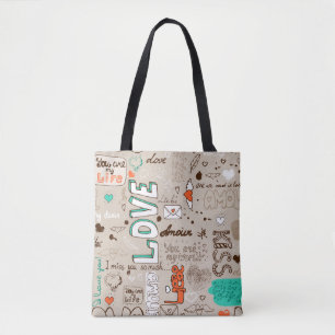 Tote Bag Paroles d'amour