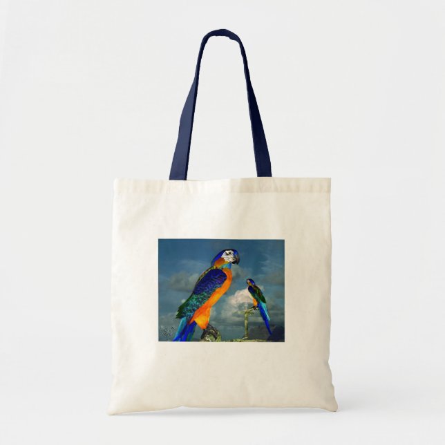TOTE BAG PARROS HYPER / BLEUE ARA (Devant)