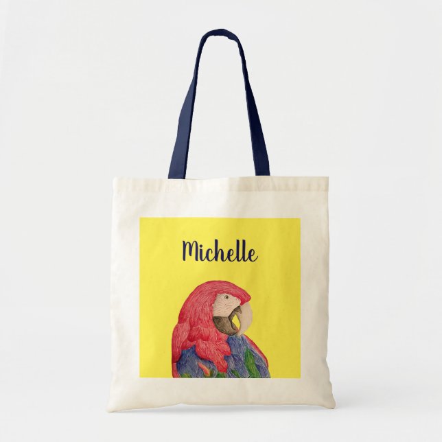 Tote Bag Parrot personnalisé (Devant)