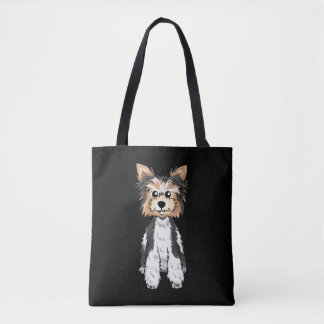 Tote Bag Parti Yorkie Cute Art