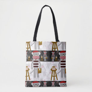 Tote Bag Partie beatnik de poésie de Sockmonkey