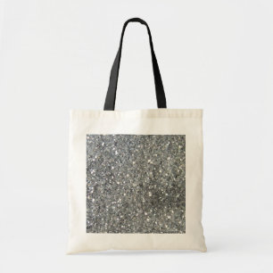 Tote Bag Parties scintillant argentée stylé