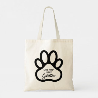 Tote Bag Parties scintillant de cheveux de chien Paw Fourre