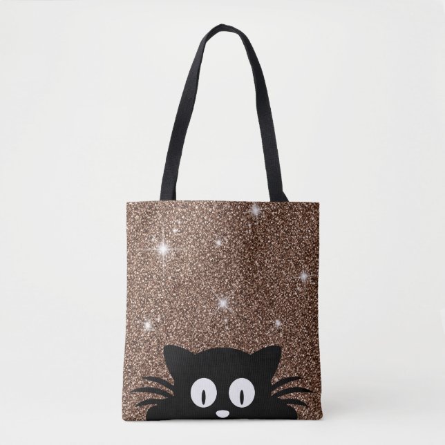 Tote Bag Parties scintillant Gold Faux Shimmer Texture avec (Devant)