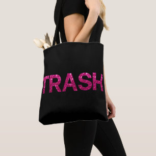 Tote Bag Parties scintillant rose-chaud