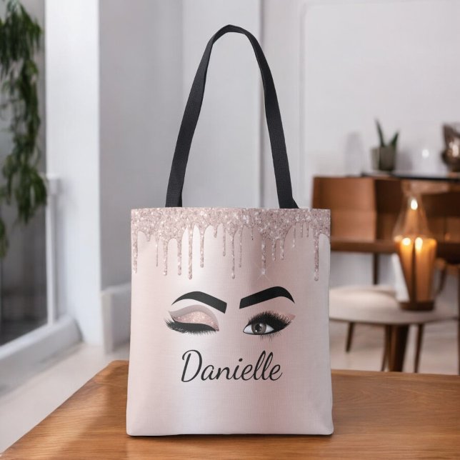 Tote Bag Parties scintillant rose pâle Éclaircissement des  (Créateur téléchargé)