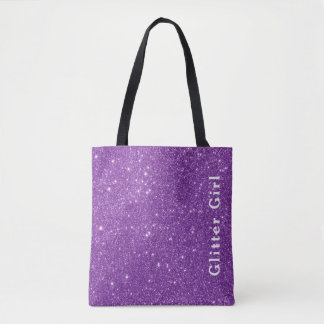 Tote Bag Parties scintillant violette Fille Montrez Vos Gla