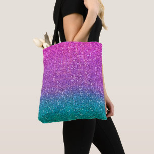 Tote Bag Parties scintillantes scintillantes bleues et