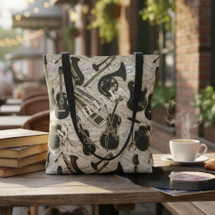 Tote Bag Partition et instruments Black/Gold ID481