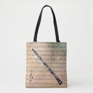 Tote Bag Partition vintage Avec Bois