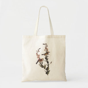 Tote Bag Paruline audubon ornithologique à châtaignes sur F