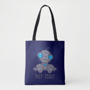 Tote Bag Pas aujourd'hui triste robot