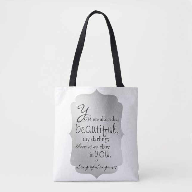 Tote Bag Pas de défauts en toi (Devant)