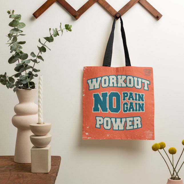 Tote Bag Pas de douleur pas de gain puissance d'entraînemen (Créateur téléchargé)