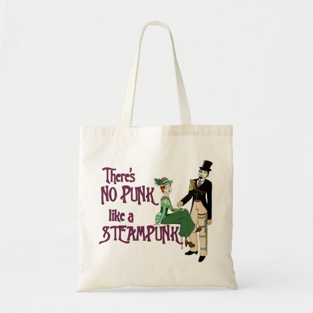 Tote Bag Pas de punk comme un Steampunk (Devant)