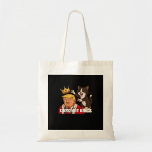 Tote Bag Pas de rois Anti Chats Drôle Style Classique