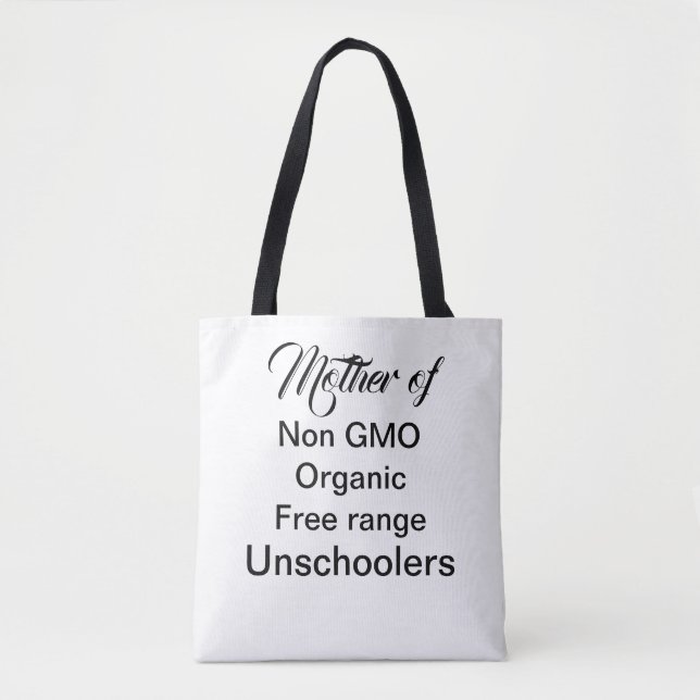 Tote Bag Pas d'école mère à la maison enfants d'école drôle (Devant)