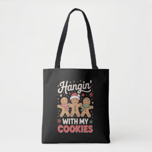 Tote Bag Passe du temps avec mes cookies Prof de Noël en pa
