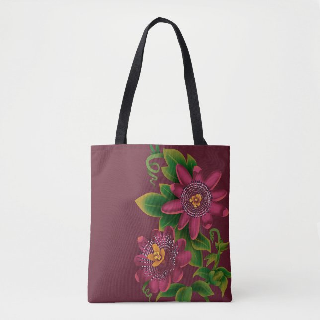 Tote Bag Passion Fruit Illustration (Front)