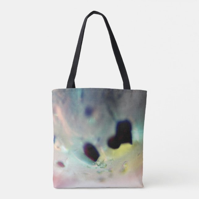 Tote Bag Pastel en marbre abstrait coloré (Dos)