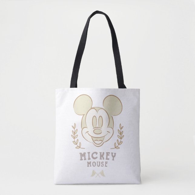 Tote Bag Pastel Mickey Mouse Sporty Badge (Devant)