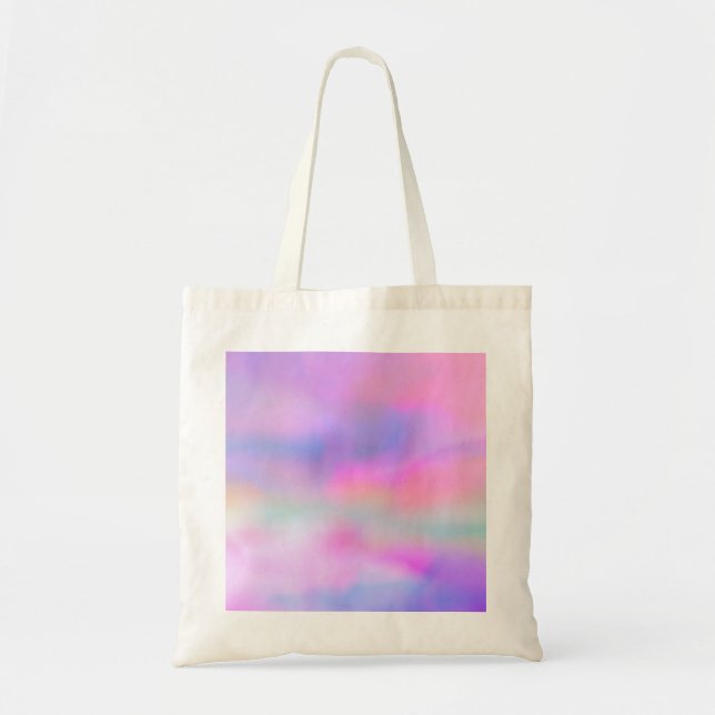 Tote Bag Pastel spot rainbow gradient hobo bohème teinture (Devant)
