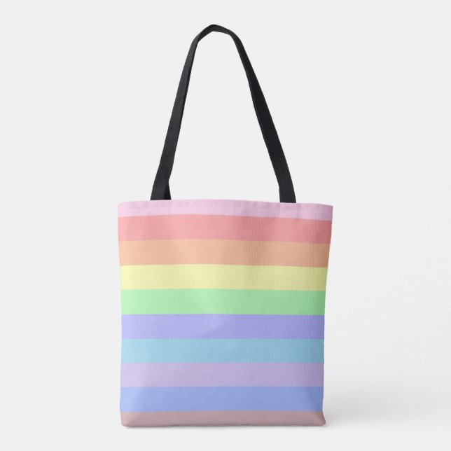 Tote Bag Pastel Stripes (Dos)