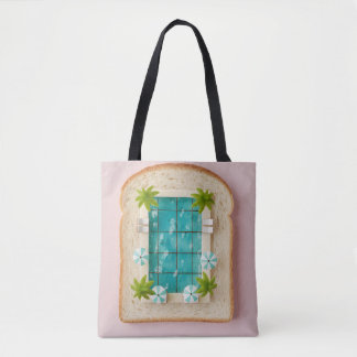 Tote Bag Pastel Vaporwave Pool Toast