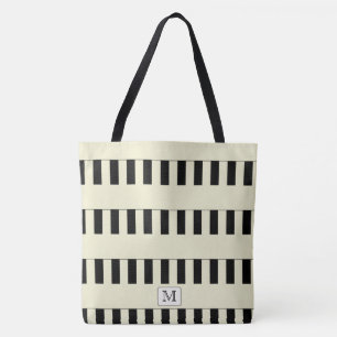 Tote Bag Pastel Yellow Stripes sur n'importe quel monogramm