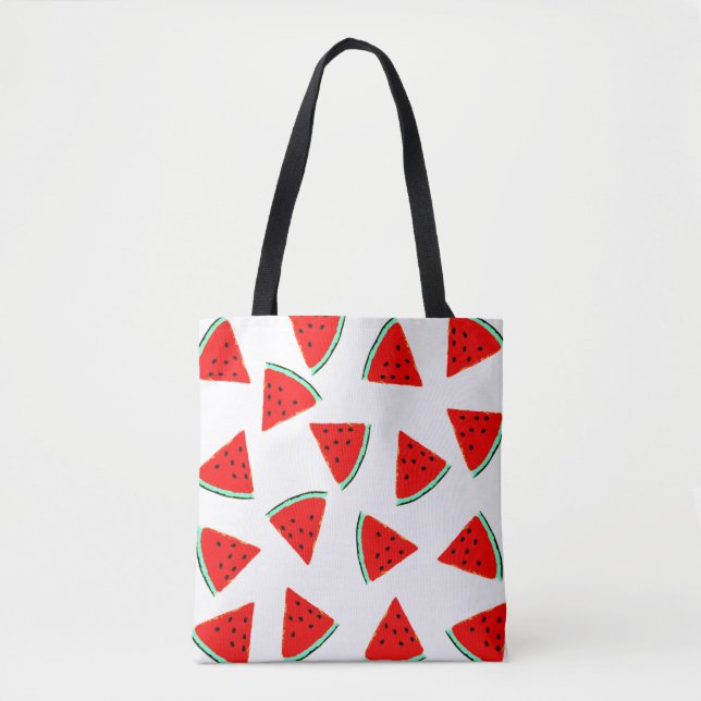 Tote Bag pastèque triangle (Devant)