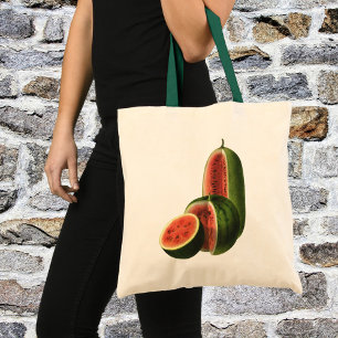 Tote Bag Pastèques Vintage Hautes Rondes, Aliments Biologiq