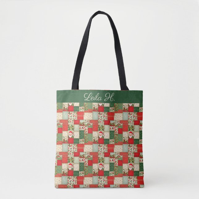 Tote Bag Patchwork Noël (Devant)