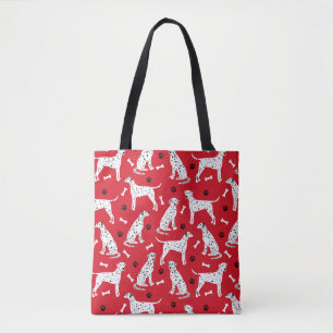 Tote Bag Pâtes et os dalmatiens