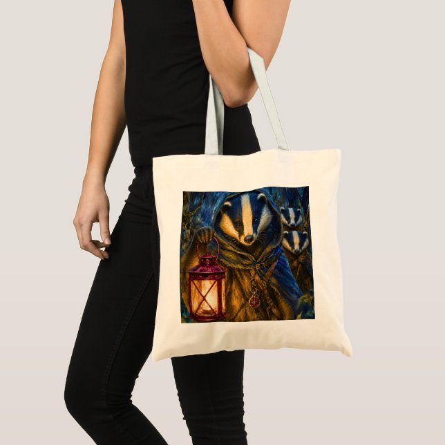 Tote Bag Pathfinder de la forêt ancienne, Blaireau (Devant (produit))