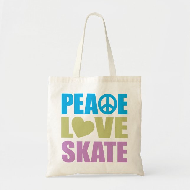 Tote Bag Patin d'amour de paix (Devant)